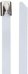 DeLock Stainless Steel Cable Ties L 200 x W 7.9 mm White Pack of 10