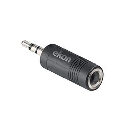 ekon Adaptador Jack 6.3 a AUX Jack 3.5 Conector Auxiliar para estéreo, Amplificador, Auriculares, Instrumentos Musicales, Guitarra, teclados, mezcladores, Audio en casa, Hi-Fi, Smartphone