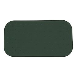MSV Premium Shower, Bath mat, Antibacterial Non-Slip with Suction Cups, Dark Green, Smells of Roses, Approx. 36 x 65 cm, Washable at 60 °C, Vert Foncé, Unique