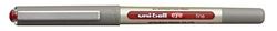 uni-ball Eye liquid ink rollerball pen with fine 0.7mm ball width, 0.5mm line width and red ink, PACK of 12