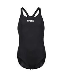 Arena Fille Girl's Team Swimsuit Swim Pro Solid Une-pièce, Black-white, 10-11 Ans EU