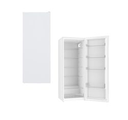 PKM Frigorifero KS 242-EM | bianco | 242 litri | frigorifero intero | illuminazione a LED | arresto della porta sostituibile | 4 ripiani | 4 scomparti in vetro | con cassetto per verdure