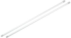 Gardinia Bastone per tende, Estendibile, Metallo/Plastica, Argento opaco, 60 - 100 cm, 2 unità