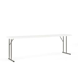 Flash Furniture Mesa de Entrenamiento Plegable de 18 x 96 Pulgadas, Color Blanco Granito, 18 Pulgadas de Ancho x 96 Pulgadas de Largo