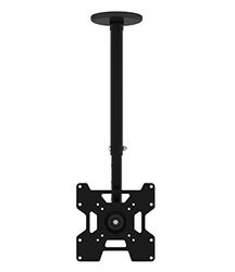 TECHLY 102345 Uchwyt teleskopowy do montażu sufitowego LED/LCD Czarny
