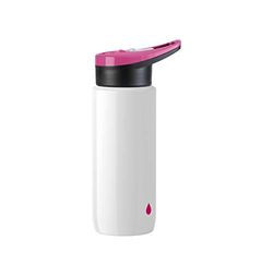 Emsa Drink2Go Sport N30106 - Borraccia da 0,6 litri, con chiusura sportiva, design ergonomico, bocchino in silicone, 100% smontabile, colore: Rosa/Bianco/Rosa