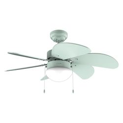 Cecotec - Ventilateur de Plafond avec Lumière EnergySilence Aero 3600 Vision Full Mint - 50 W, Diamètre 91 cm, Ampoule non Incluse, 3 vitesses, 6 Pales, Mode Été/Hiver, Design Élégant