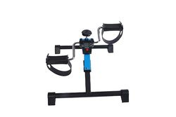 Endless Folding Pedal Exerciser with LCD Monitor | Blue | Material: Alloy Steel | Mini Under Desk Exercise Bike Foot Hand Cycle Portable, Arm and Leg Exercise Peddler Machine | For Men and Women