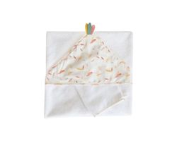 Coffret sortie de bain brodée perroquet - Multicolore - 75 x 75 cm