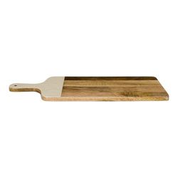 HOME DECO FACTORY, KA0657, Planche de Présentation en Manguier 58 cm - Élégante et Naturelle, Idéale pour Fromages et Charcuteries - Facile à Nettoyer - Marron Beige