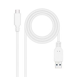 watiowave Câble USB 3.1 Gen 2, vitesse 10 Gbps, courant 3A, USB-C vers USB-A, longueur 1,5 m, idéal pour charge rapide et transfert de données.