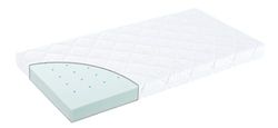 Traeumeland T014301 Basic Rainbow Baby Madrass, 60 x 120 cm, Muli Color