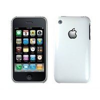 Logotrans Hardcase wit en displaybeschermfolie voor Apple iPhone 3G / 3Gs