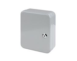 Alco-Albert 890 - Llavero de acero para 20 llaves, 20 x 16 x 8 cm, gris claro