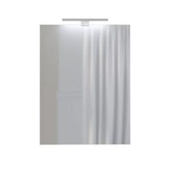 Baikal Espejo de Baño, Varias Formas y Medidas Disponibles. Opción con y Sin LED. Estilos Que se adaptan al baño o Cualquier Estancia del hogar. 60 x 80 cm Espejo con Aplique LED, 280034991