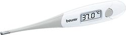 Beurer FT 13 Waterproof Flexible Digital Thermometer with Optical and Sound Fever Alert, Comfortable Fever Measurement for Babies, Children and Adults