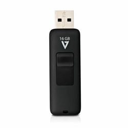 V7 VF216GAR-3E Slider USB 2.0 geheugenstick 16 GB zwart