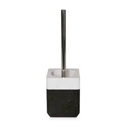möve Black & White Brosse WC en marbre et métal Noir/Now