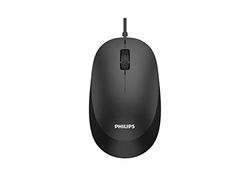 Philips SPK7207 Souris Filaire - 1200 dpi, 2,0 GHz, expérience de clic Silencieux, Plug-and-Play USB, Noir