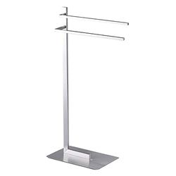 Oresteluchetta Colonne Porte-Brosse à Dents et Papier Toilette, Acier, H84 x L42 x P20