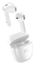 AQL ESCAPE | capsulevormige bluetooth-hoofdtelefoon met environment noise cancelling-technologie met oplaadhoes - 5 uur Playtime - wit