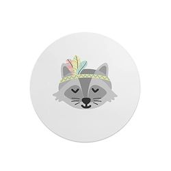 Questo Casa, Tapis de Souris Rond imprimé numérique avec Fond antidérapant pour Bureau et Maison Diamètre 22 cm