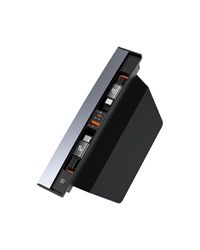 Baseus 45W Hub USB pour Tesla Model Y Model 3 2021 2022 2023, 4 en 1 Multi-Port Station d'accueil Rétractable avec Câble de Chargeur Rapide, Hub USB C pour Accessoire Tesla Model Y/3