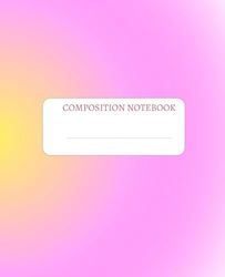 Composition Notebook Pink Color 160 Pages