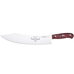 Giesser depuis 1776 - fabriqué en Allemagne - couteau de chef 30 cm Red Diamond, PremiumCut Barbecue No 1, couteau de cuisine, acrylique, rouge, inoxydable, couteau à griller allemand tranchant