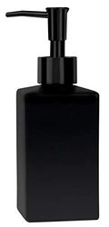 Spirella Distributeur de Savon Céramique Quadro Matt Noir Mat