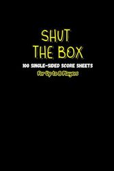 Shut the Box: The Party Scorebook Up to 8 Players