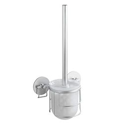 Wenko 18905100 Turbo-Loc Porte Brosse WC Aluminium