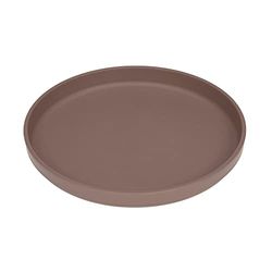 LÄSSIG Barntallrik utanför, BPA-fri, för diskmaskin och mikrovågsugn/platta uni choco