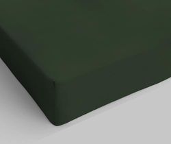 Max Color Fitted Sheet, Olive Green, 1 Seater
