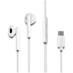 Qoltec In-Ear Headphones with Microphone White