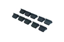 SYSTEM-S 10 x mini USB-poort afdekking siliconen anti-stof bescherming 7 x 2 mm stekker
