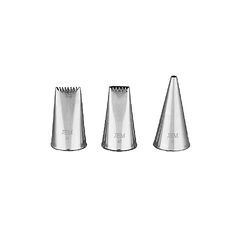 PME NZ1002 Jem Lot de 3 douilles en acier inoxydable