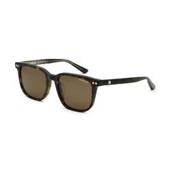 Montblanc Mb0258sa-002 55 Sunglass Man Recycled AC Lunettes de Soleil Sport, Marron (Marron), Taille Unique