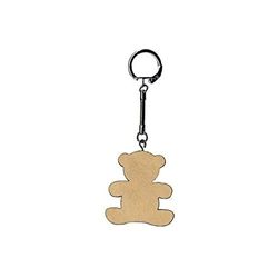 Artemio Artémio Teddy Bear Key Ring – Wood