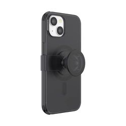 PopSockets: PopCase PlantCore para MagSafe - Funda a Base de Plantas para iPhone 14 con un Soporte y Agarre Deslizante PopGrip Slide con Top Intercambiable - Black