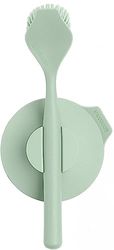 Brabantia - Sinkside Cepillo para Platos con Ventosa - Accesorio para el Fregadero - Mango Ergonómico - Duradero - Montaje en Pared - Soporte para Cepillo - Verde (Jade Verde) - 11 x 5 x 24 cm