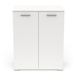 Demeyere Möbelförvaring-All-2 öppningsdörrar-tillverkad i Frankrike - 2 års garanti, vit, B 79,7 x D 35,1 x H 101,7 cm