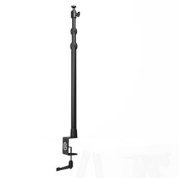 Elgato Master Mount L, morsetto da tavolo premium con asta estendibile fino a 125cm e filettatura da 1/4 pollice per fissare luci, fotocamere, microfoni, perfetto per streaming, videoconferenze, studi