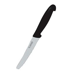 Marietti 1115P TAVOLA Practical Table Knife, Serrated Blade, Black, 11.5 cm Blade Length