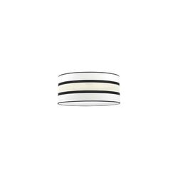 Paralume sospeso soggiorno Karla in bianco/beige, ideale per illuminare e decorare la tua casa. Dimensioni: 40 cm di diametro e 21 cm di altezza. Si adatta a qualsiasi stile.
