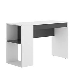 Rimobel TEO Table de Bureau, Bois, chêne et Graphite, Normal