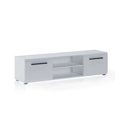 Oresteluchetta Mobile Porta TV, Bianco, H.40 x L.160 x P.39,6