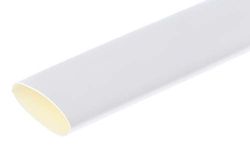 RS PRO Tubo termorretráctil de poliolefina con revestimiento adhesivo, color blanco, diámetro de 19 mm, tasa de contracción 3:1, longitud 1,2 m