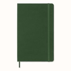 Moleskine Weekly Planner, Agenda Settimanale con Spazio per Note 12 Mesi 2025, Copertina Rigida e Chiusura Elastica, Colore Verde Mirto, Formato Large 13x21 cm