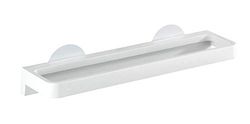 Wenko Static-Loc® toallero Osimo Blanco - Fijar sin taladrar, Polipropileno, 40 x 8 x 9.5 cm, Blanco